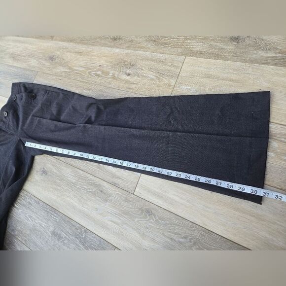 Theory vintage flare pants with front and back button detail sailor style size 4 - Picture 5 of 12